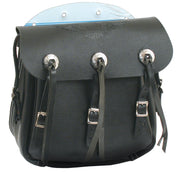Samwel 36-43 style leather saddlebag set - Black