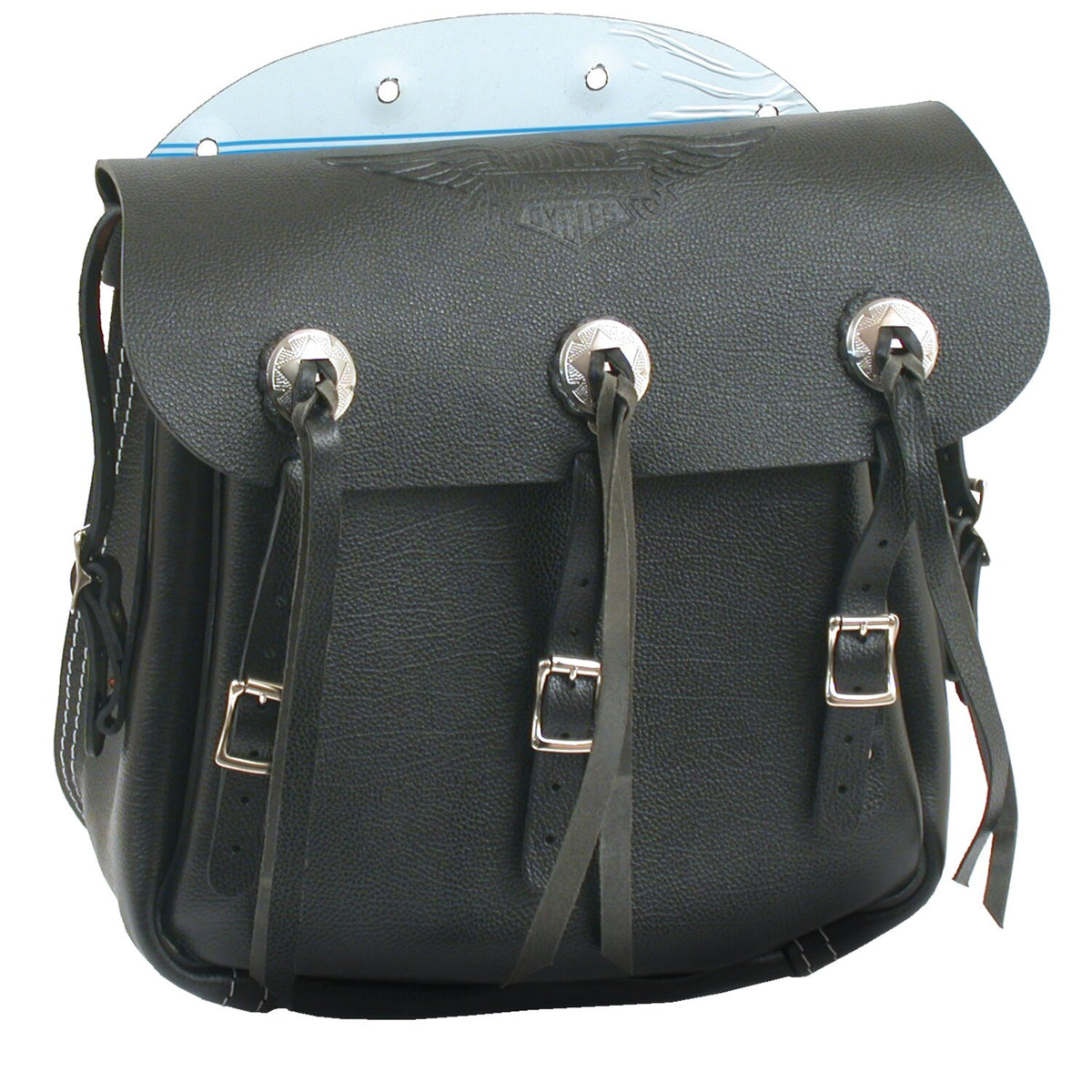 Samwel 36-43 style leather saddlebag set - Black