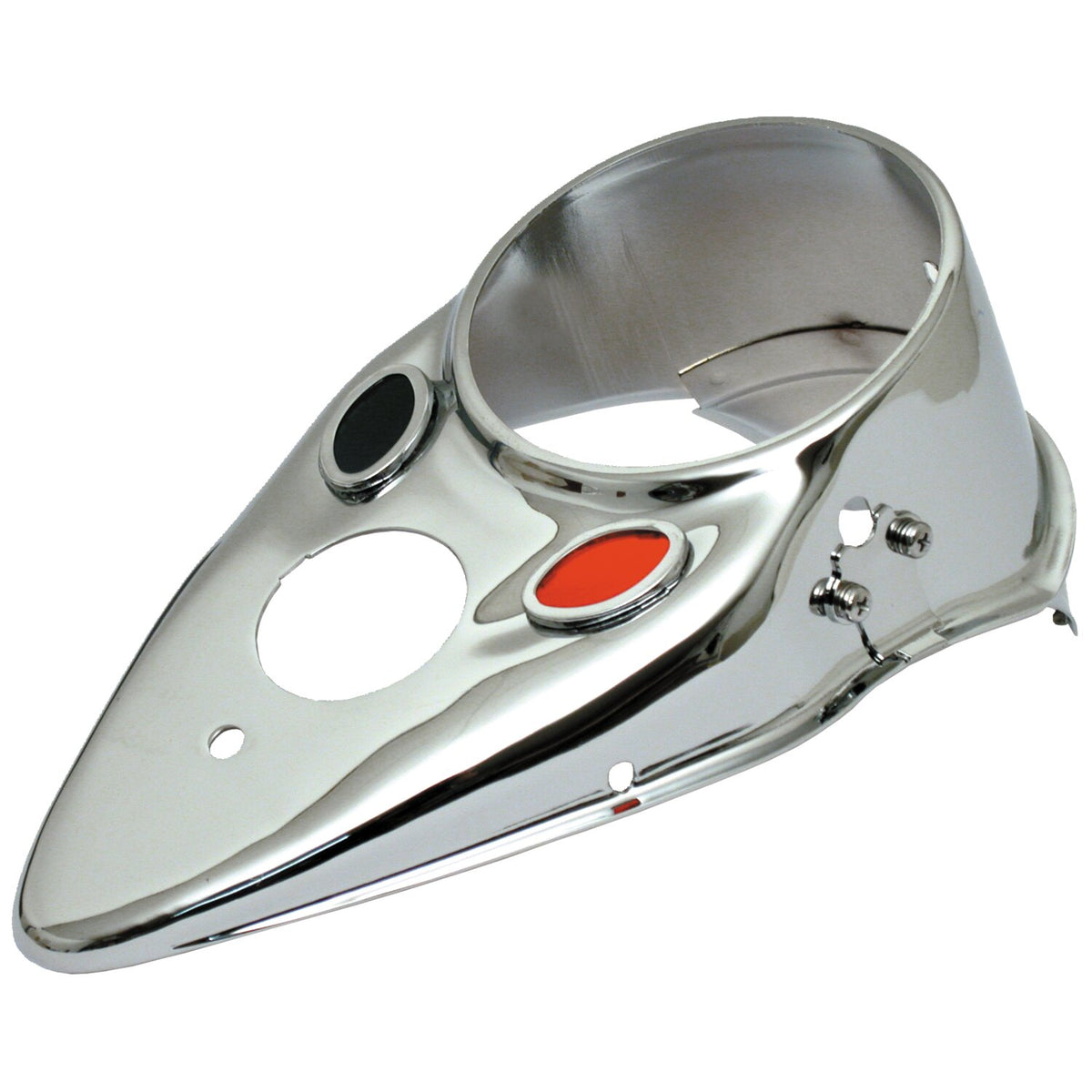 MCS 36-46 style Cat Eye dash cover - Chrome
