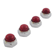 MCS Rocker shaft end nut set red plastic inserts