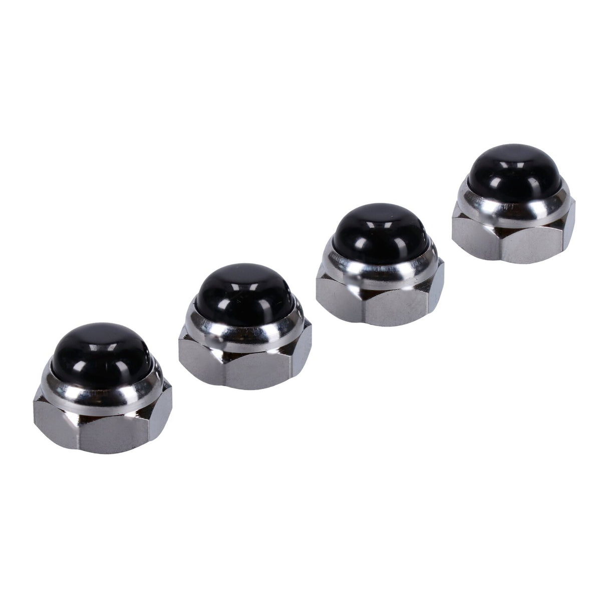 MCS Rocker shaft end nut set black plastic inserts