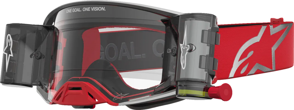 Alpinestars Supertech Firma Roll-Off Goggle Red/Silver/Clear