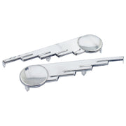 MCS Saddlebag trim speed ball wings - Stainless