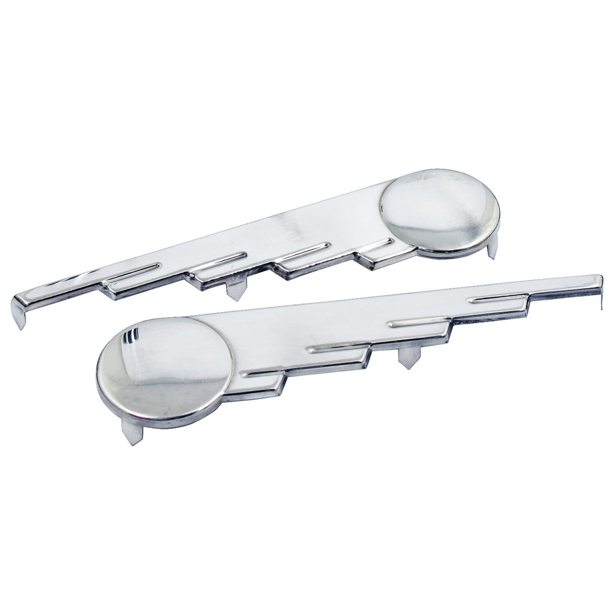 MCS Saddlebag trim speed ball wings - Stainless