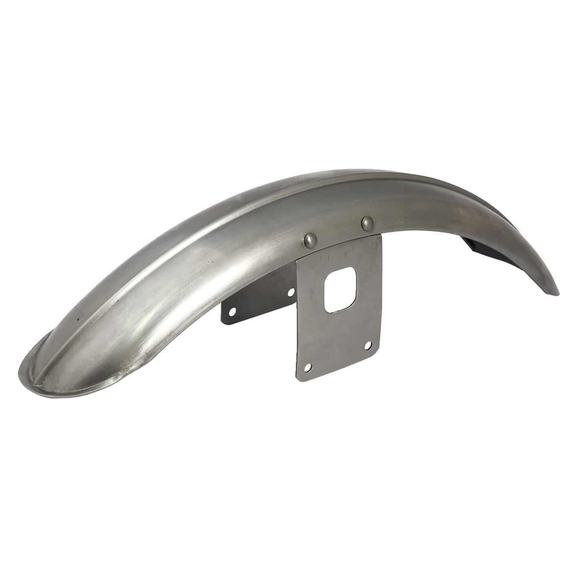 MCS L84-07 style FX XL narrow front fender - Raw steel ribbed