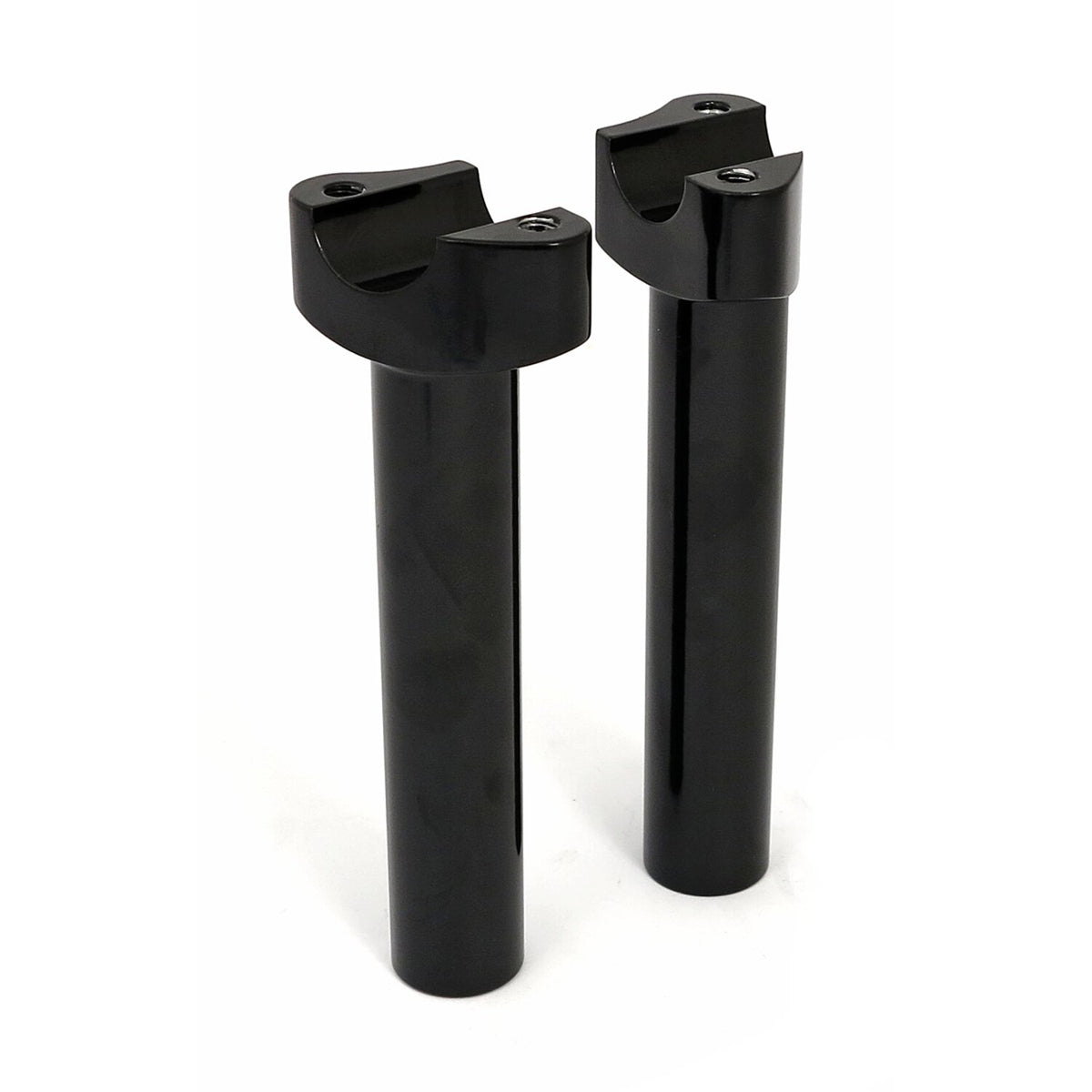 MCS Forged aluminum risers straight 6-1/2" rise - Black
