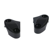 MCS Handlebar top clamp set - Black scalloped