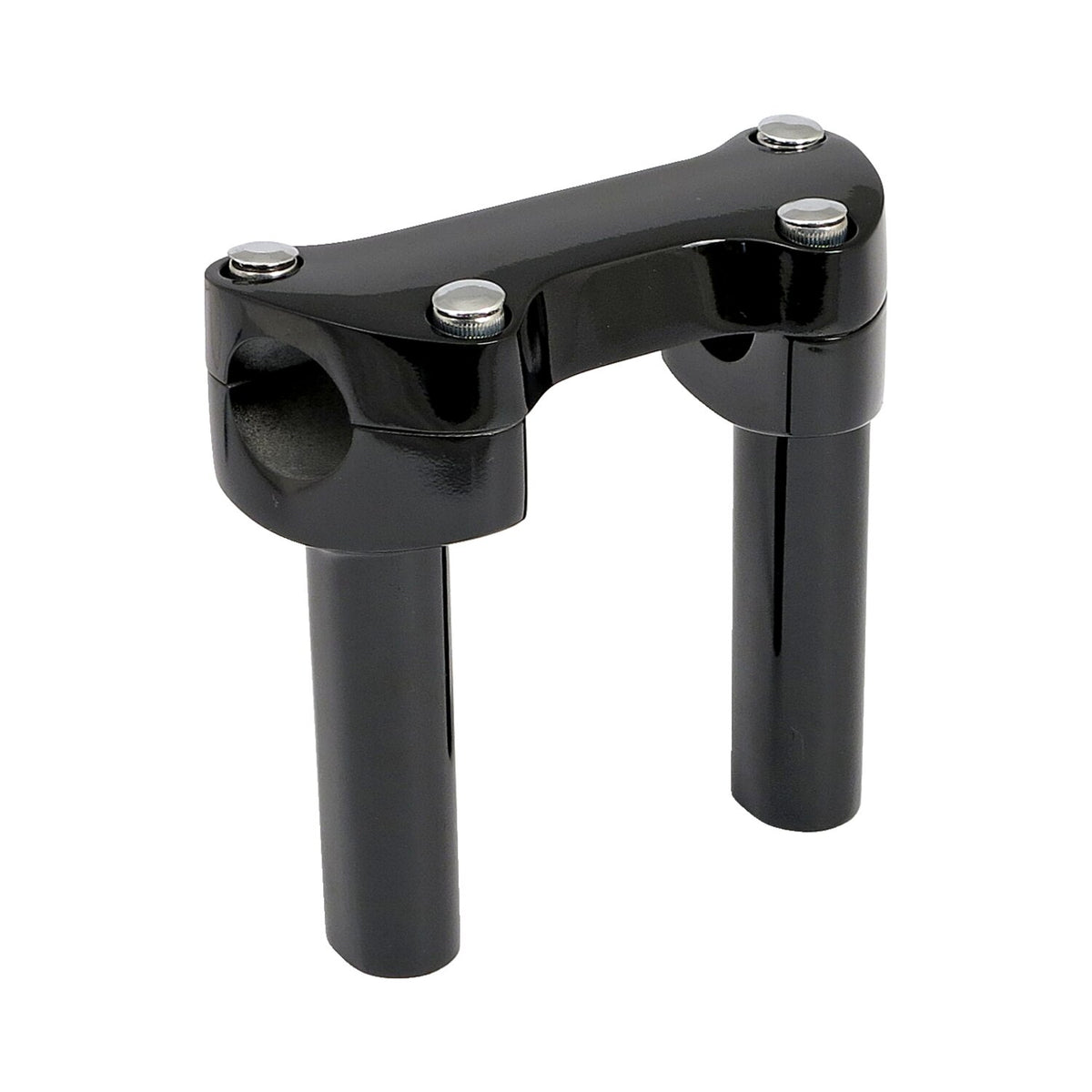 MCS 4.5" rise handlebar riser set + top clamp - Black