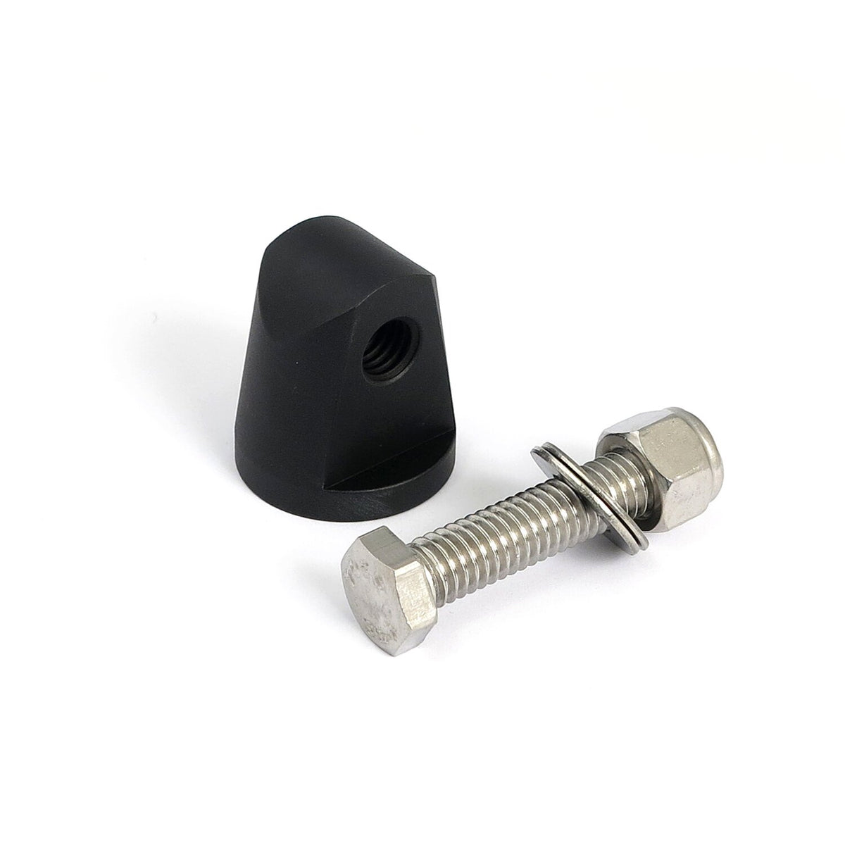 MCS Straight cone headlamp mount block - Black