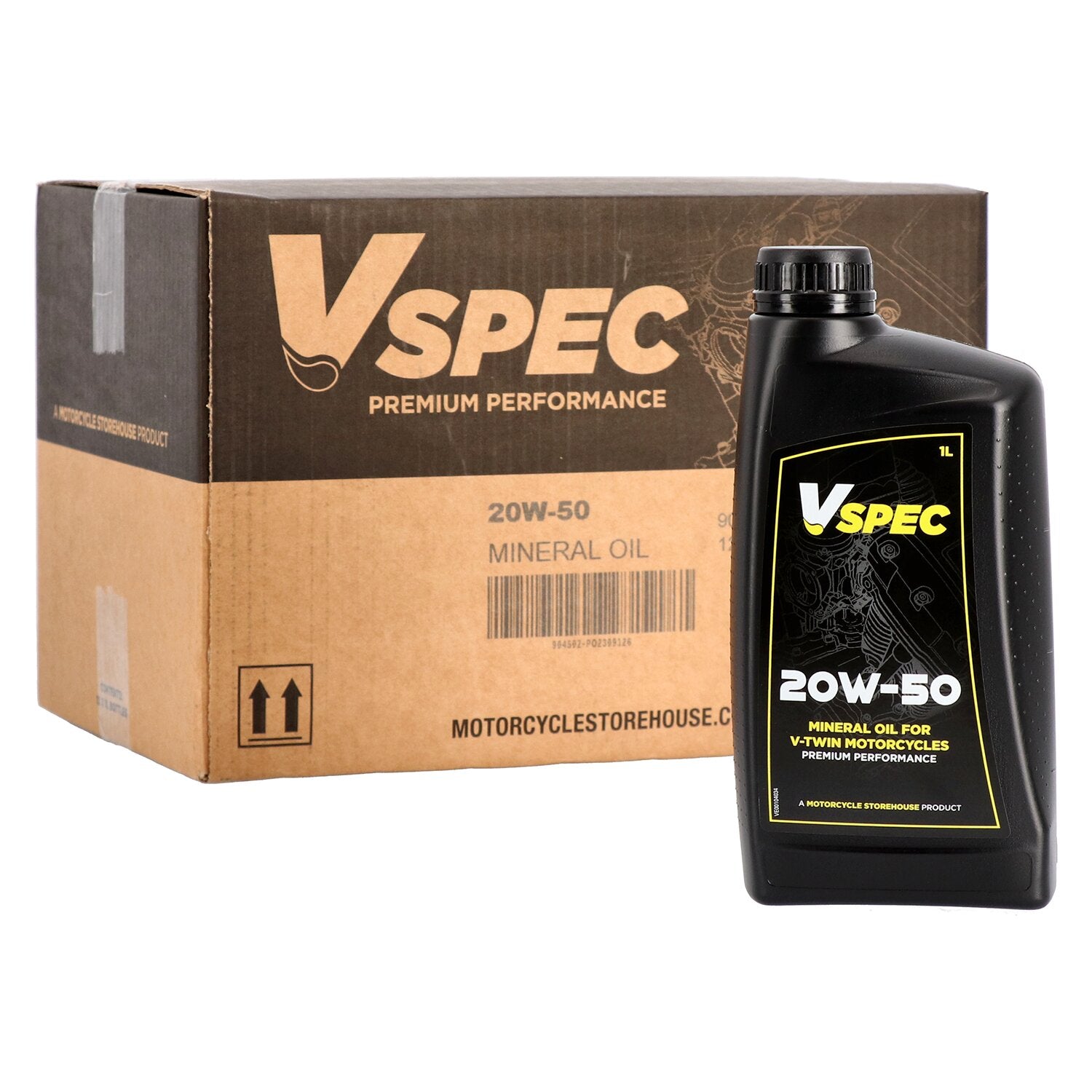 Vspec 20W50 (mineral) motor oil - 1 liter bottle