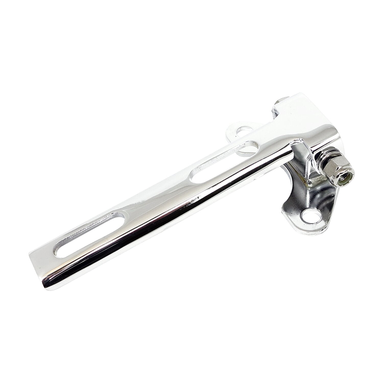 MCS Universal solo seat hinge square mount - Chrome