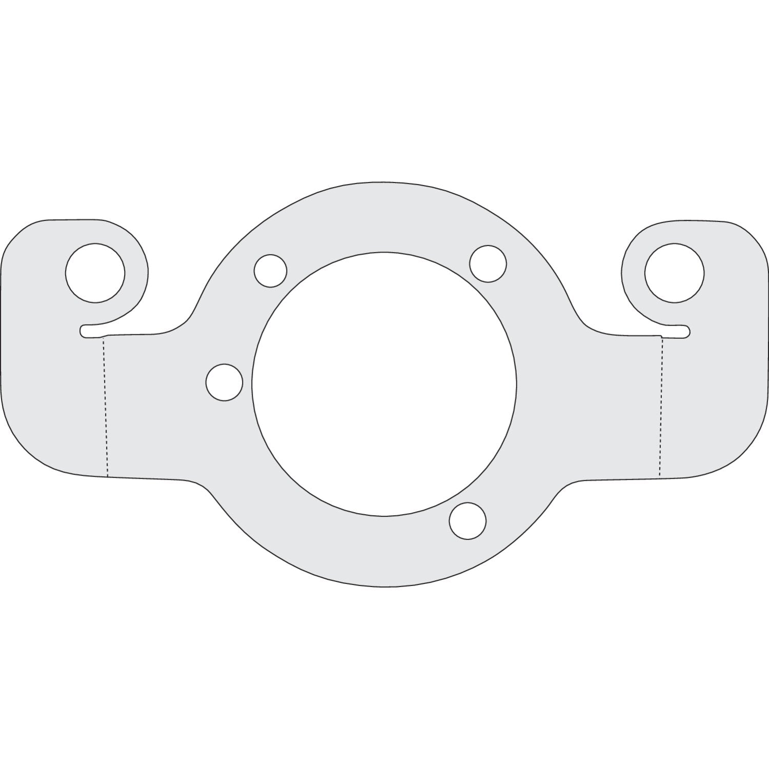 MCS Air cleaner adapter bracket - Chrome