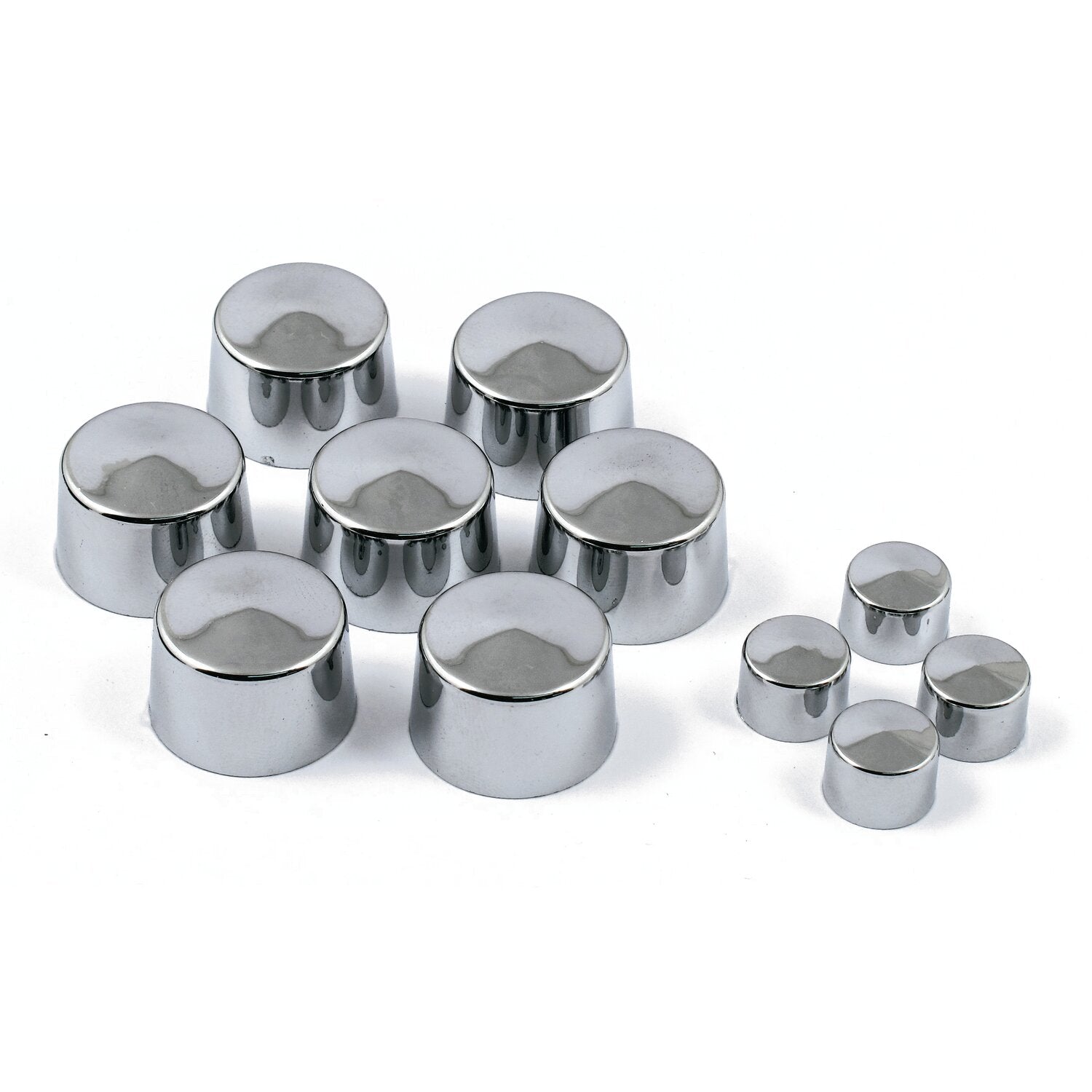 MCS Smoothtopps push-on bolt cover set - Chrome
