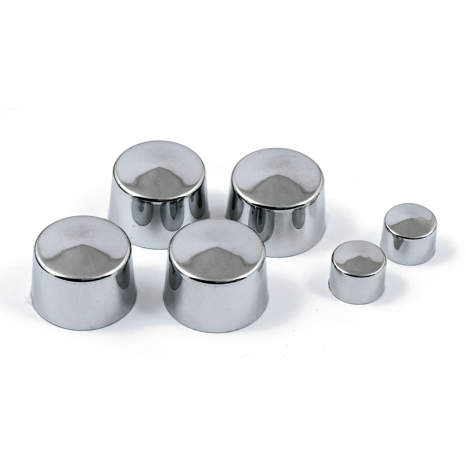 MCS Smoothtopps push-on bolt cover set - Chrome