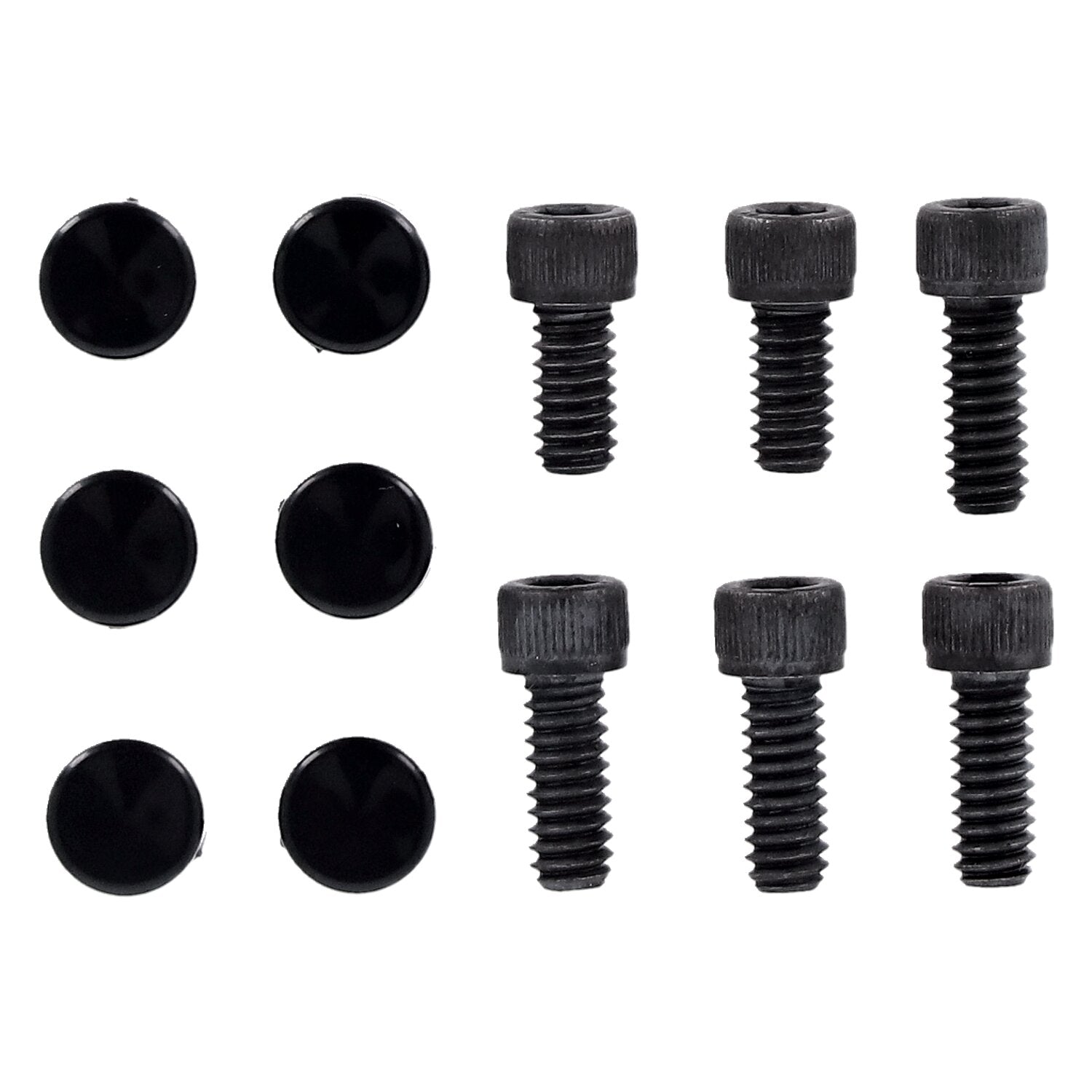 MCS Smoothtopps push-on bolt & cover kit - Black