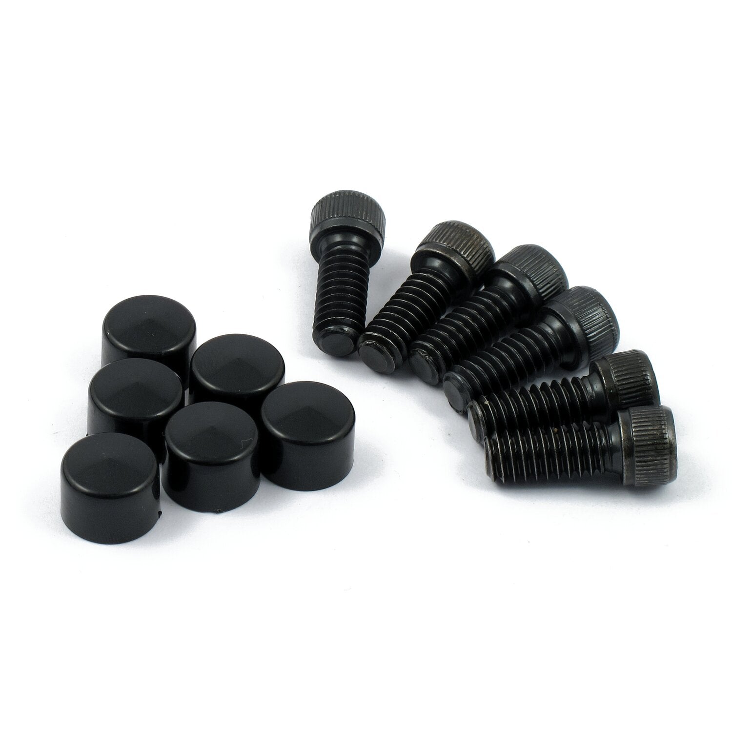 MCS Smoothtopps push-on bolt & cover kit - Black