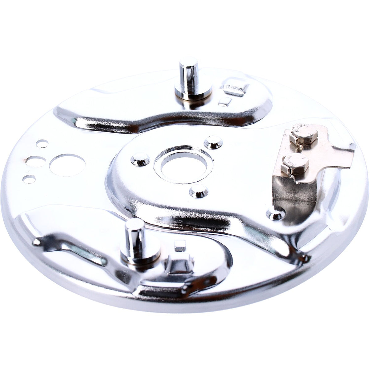MCS Rear hydraulic brake backing plate chrome