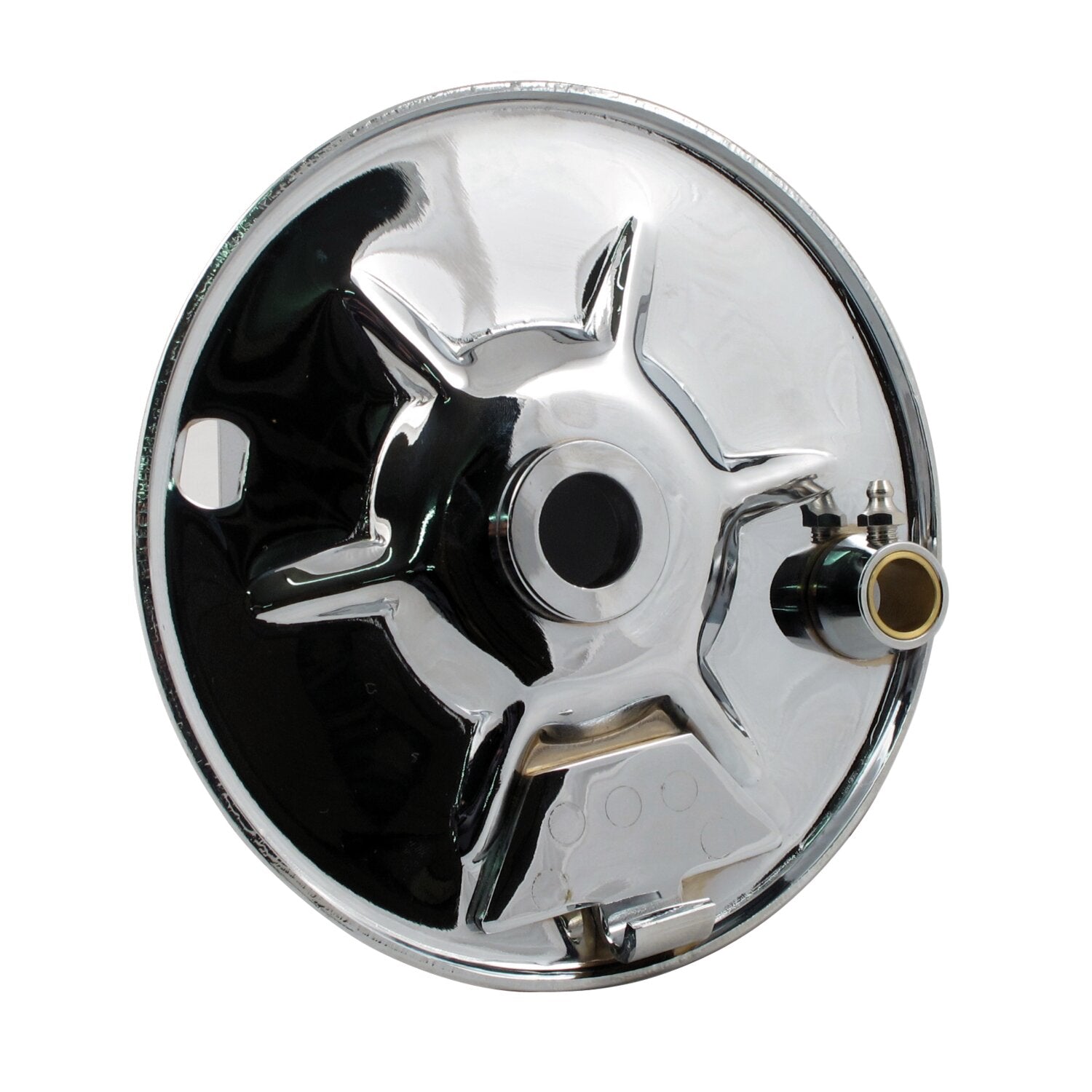 MCS Rear mechanical brake backing plate chrome