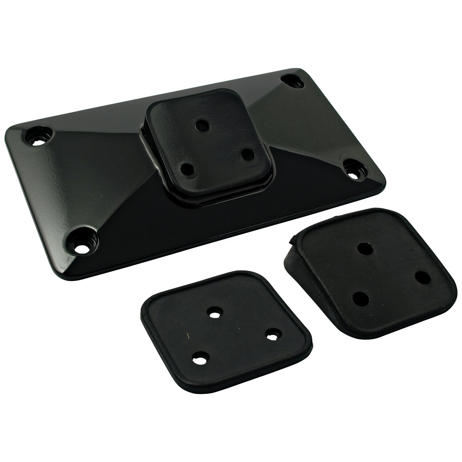 MCS License plate bracket pyramid - Black