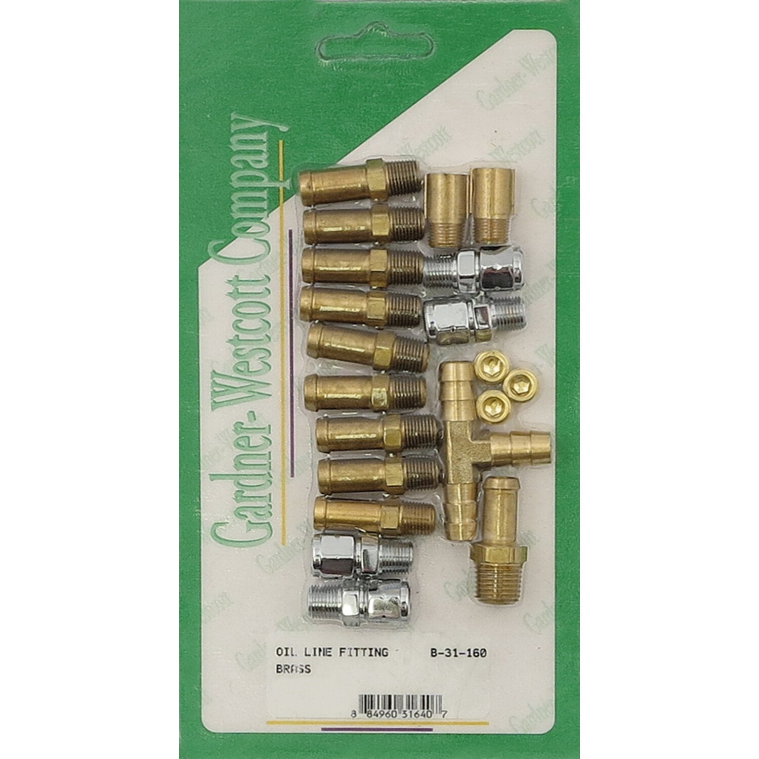 Gardner-Westcott oil pump line fitting kit - Brass
