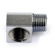 MCS Oil fitting adapter 90 degree - Chrome