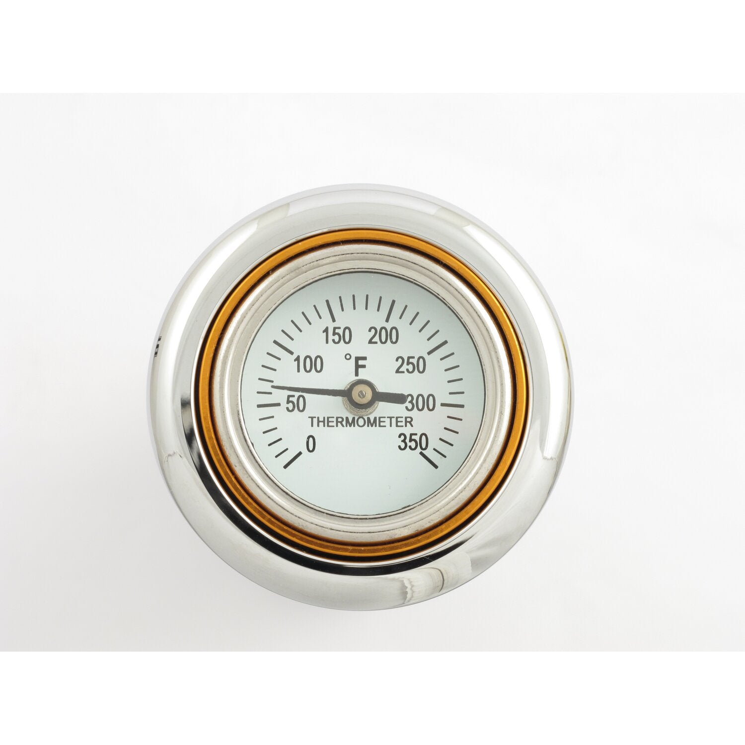 MCS Billet oil cooler with temperature gauge - Chrome