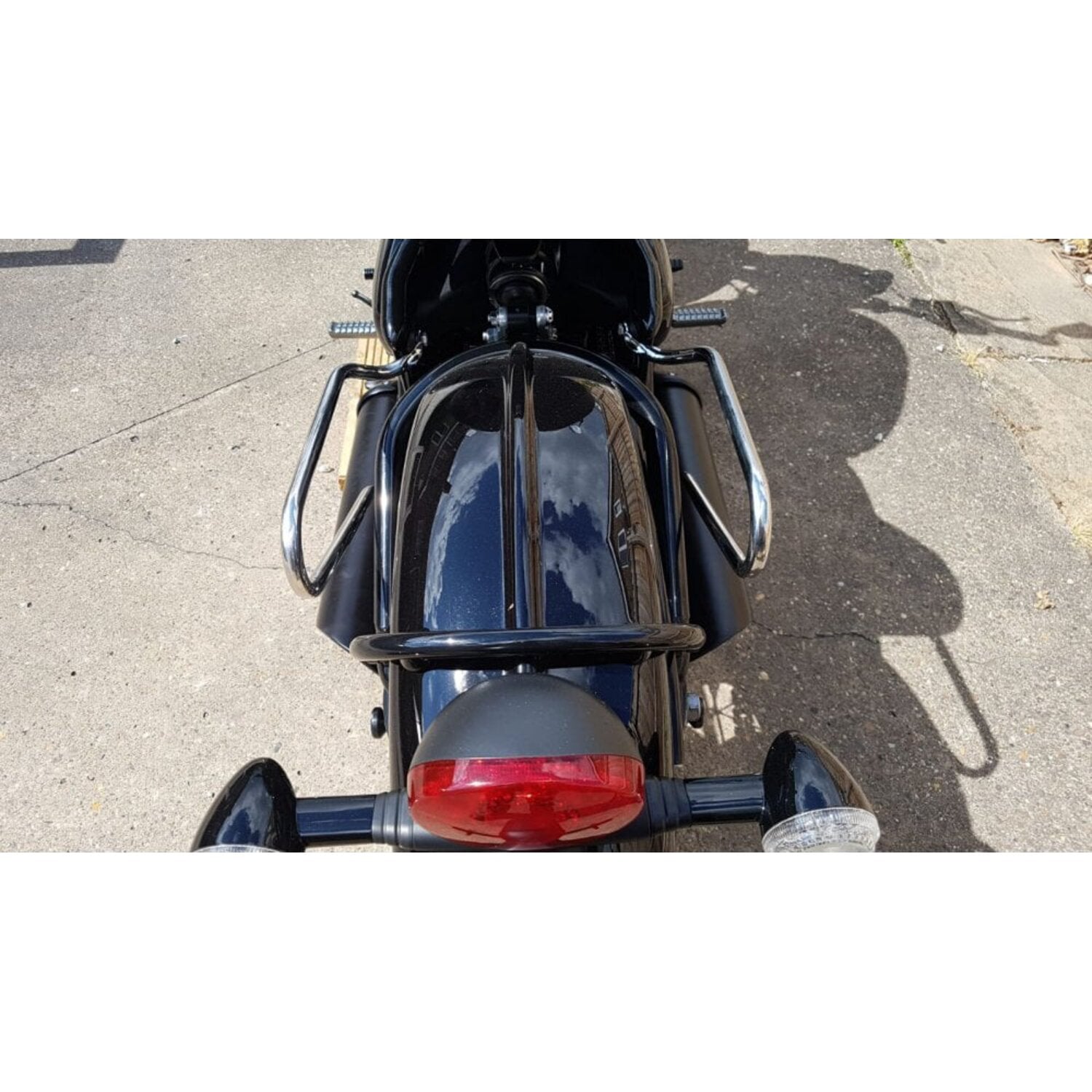 Motone Triumph saddlebag support - Polished stainless