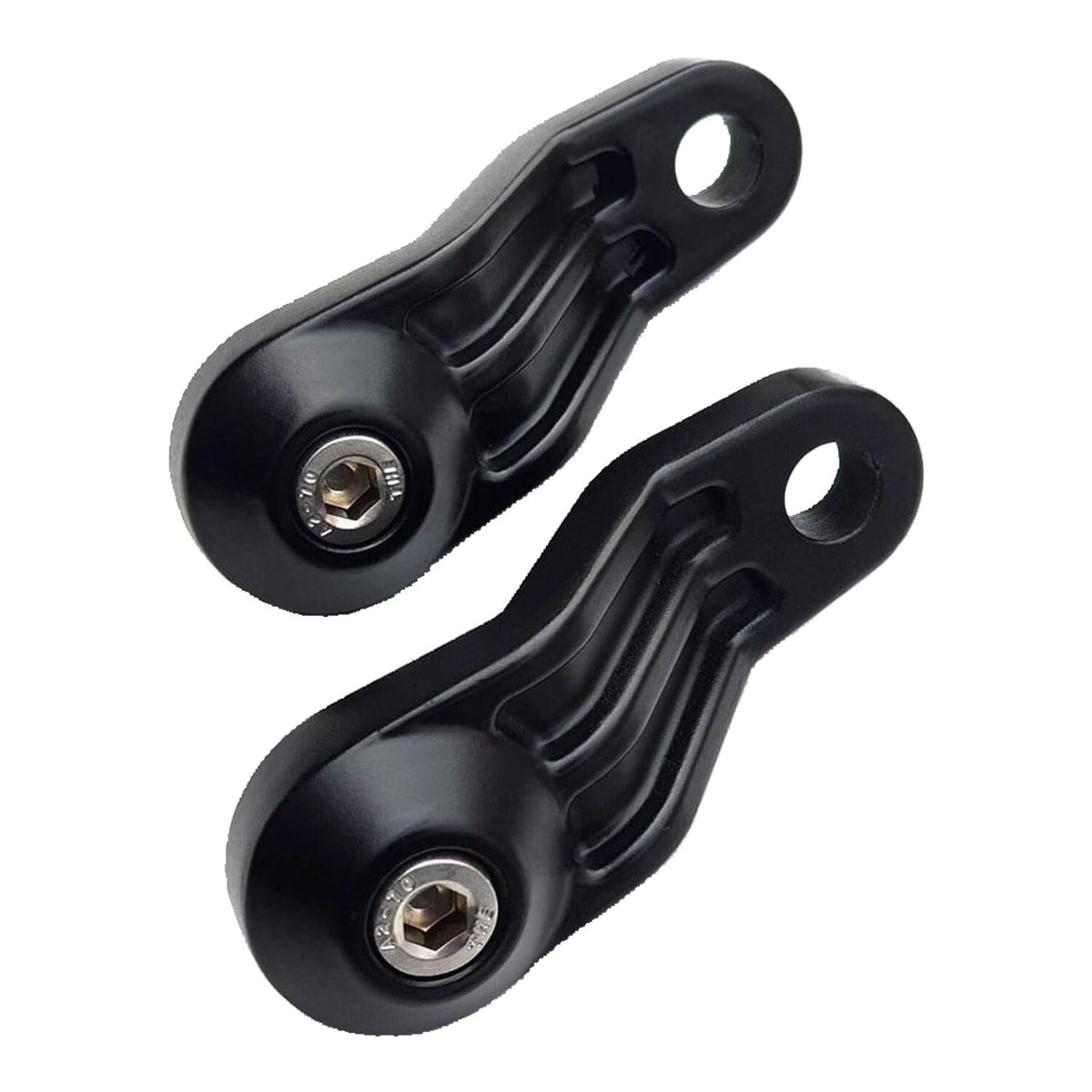 Motone ribbed Triline turn signal brackets - Black