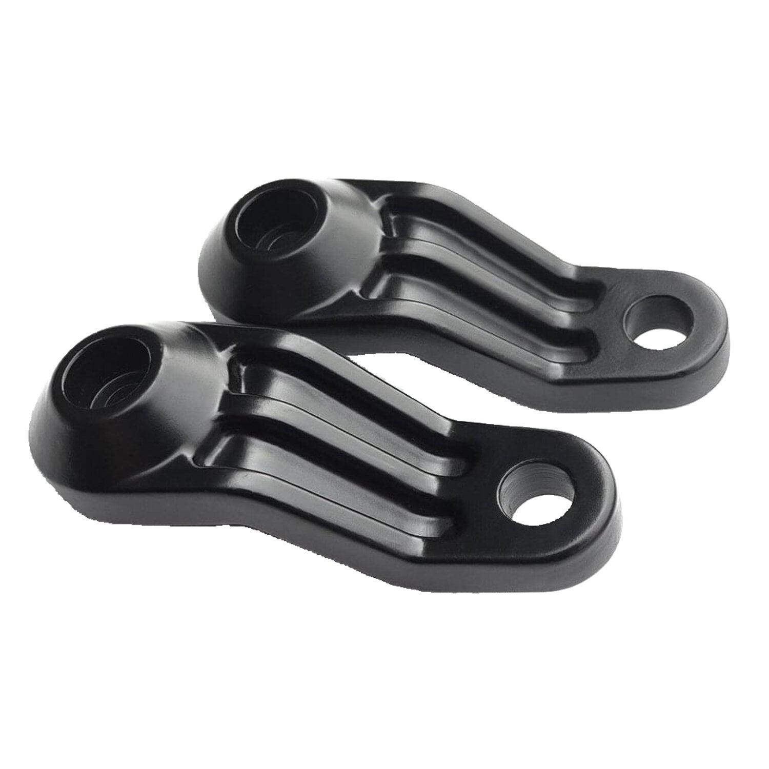 Motone ribbed Triline turn signal brackets - Black