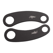 Motone turn signal brackets top shock mount - Black