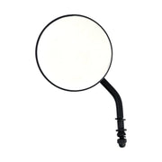 MCS Steel 4" round mirror - Black short stem
