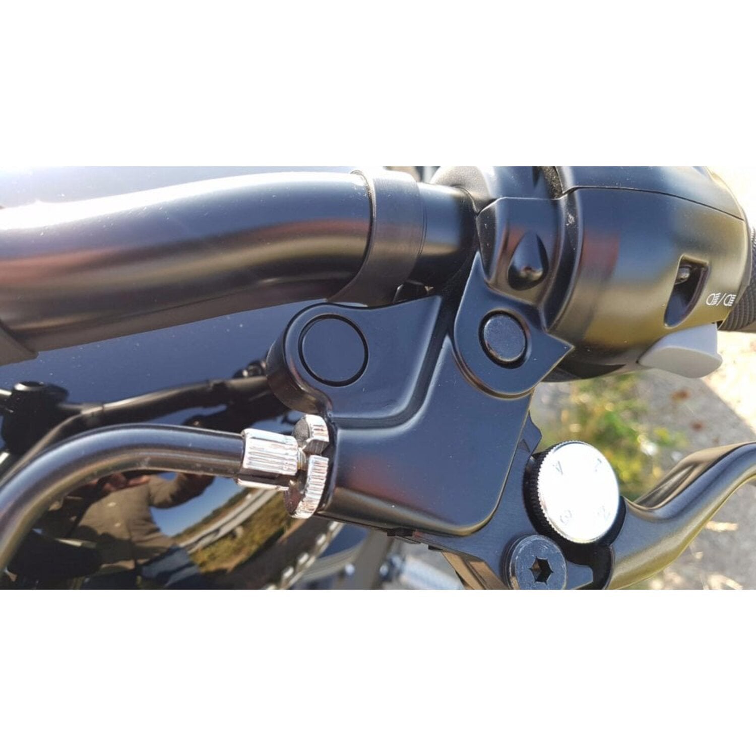Motone mirror delete plugs 1" h/b - Black