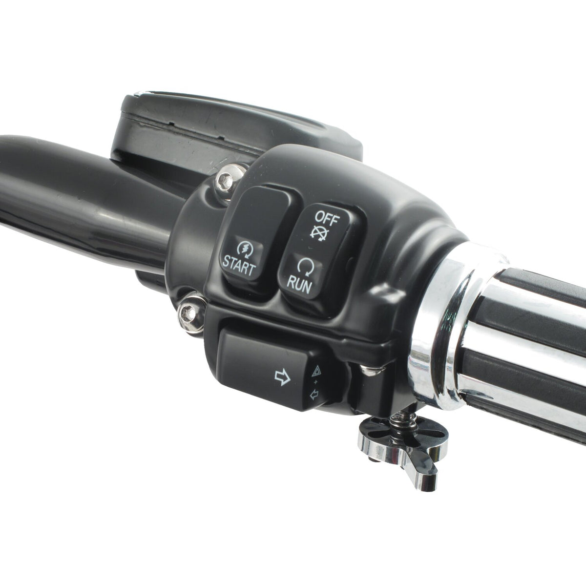 MCS Throttle screw extension lever - Chrome
