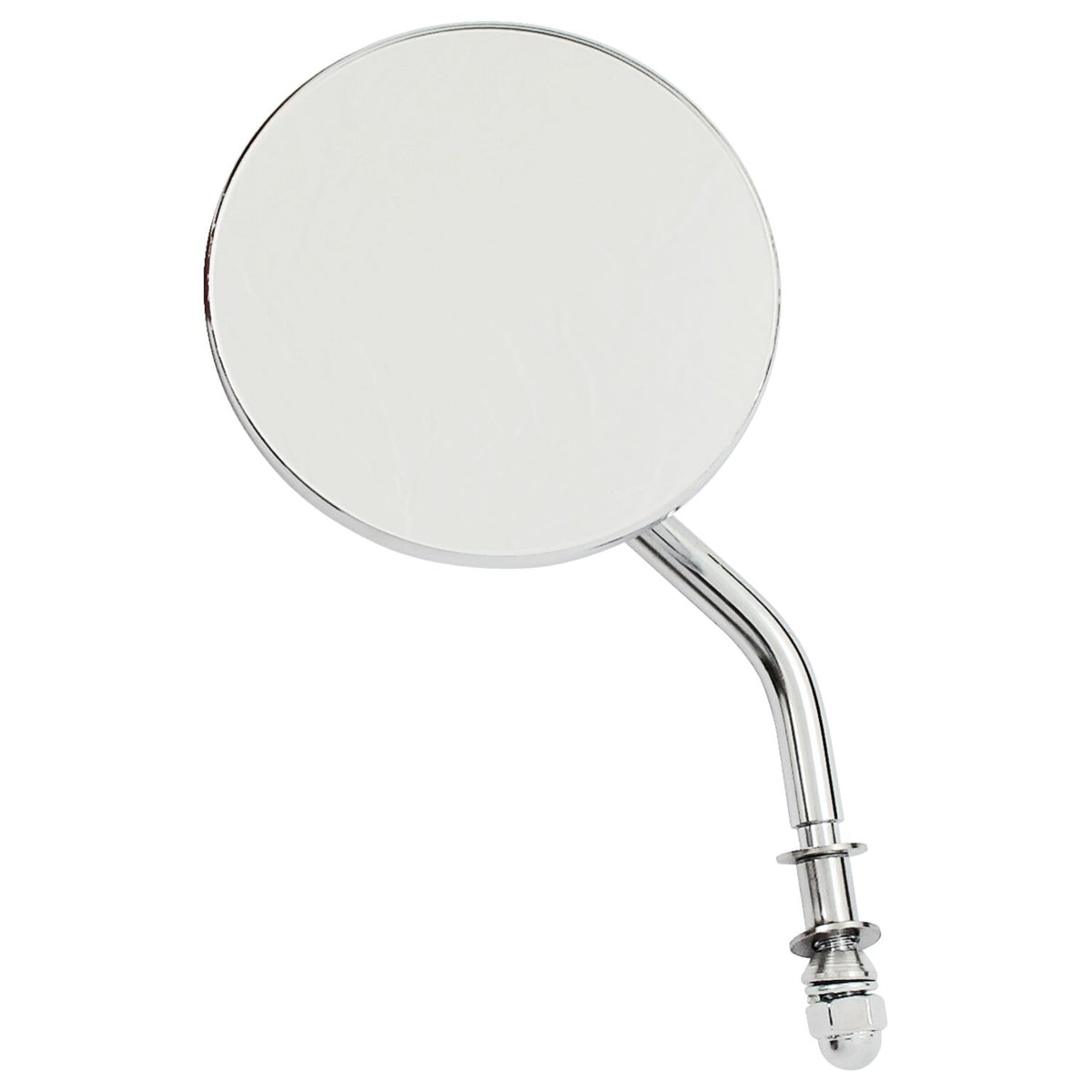 MCS Steel 3" round mirror - Chrome short stem