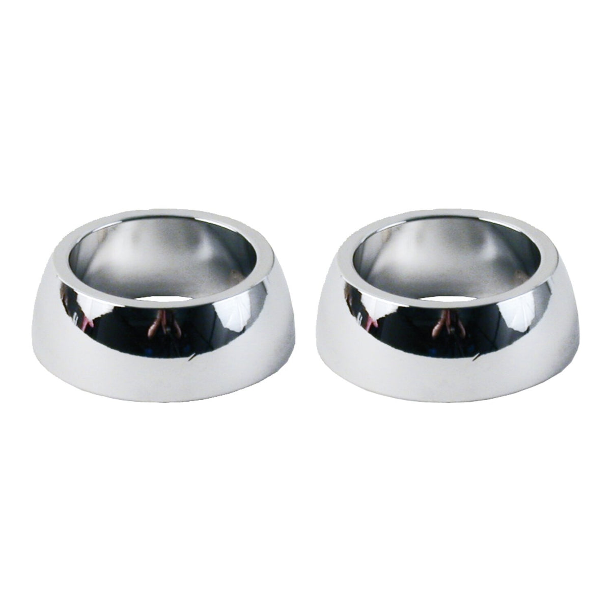 Paughco handlebar grip cones for internal throttle - Chrome