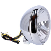 MCS 7" H4 headlamp for FL models - Clear lens - Chrome