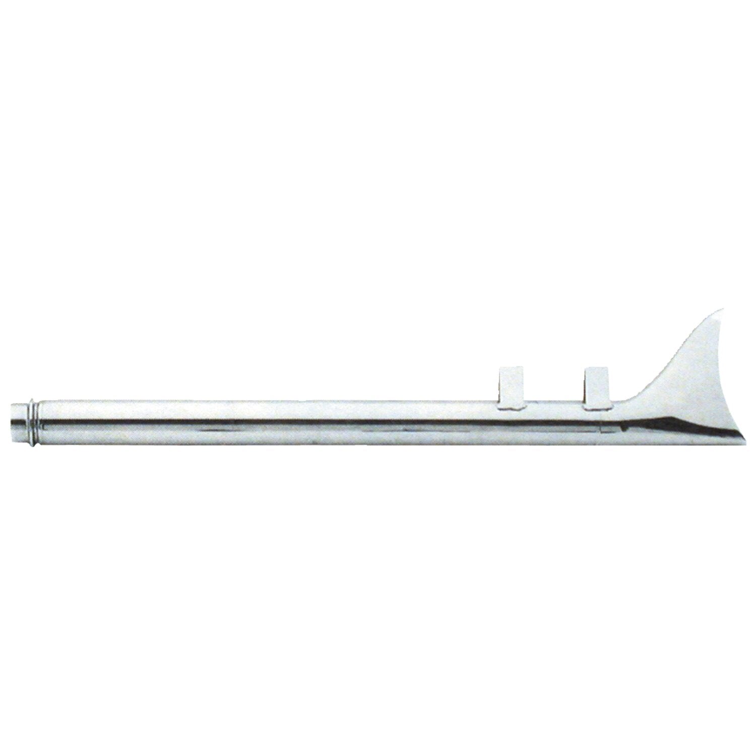 Paughco Fishtail extension (left) - 31" long - Chrome