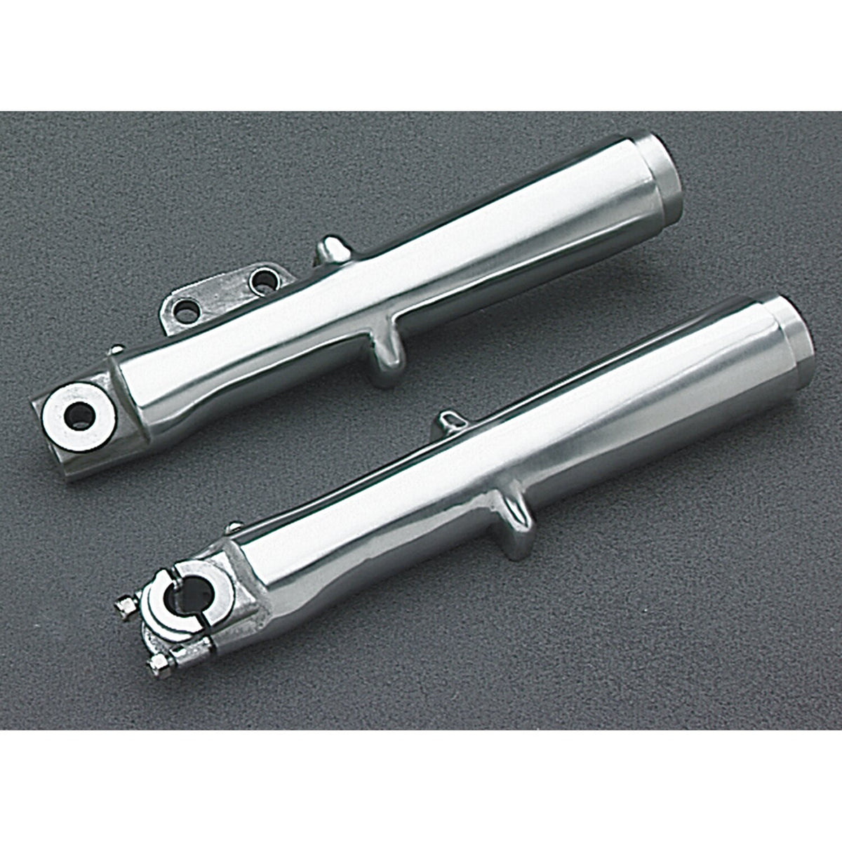 MCS FL lower fork leg set single disc - Polished