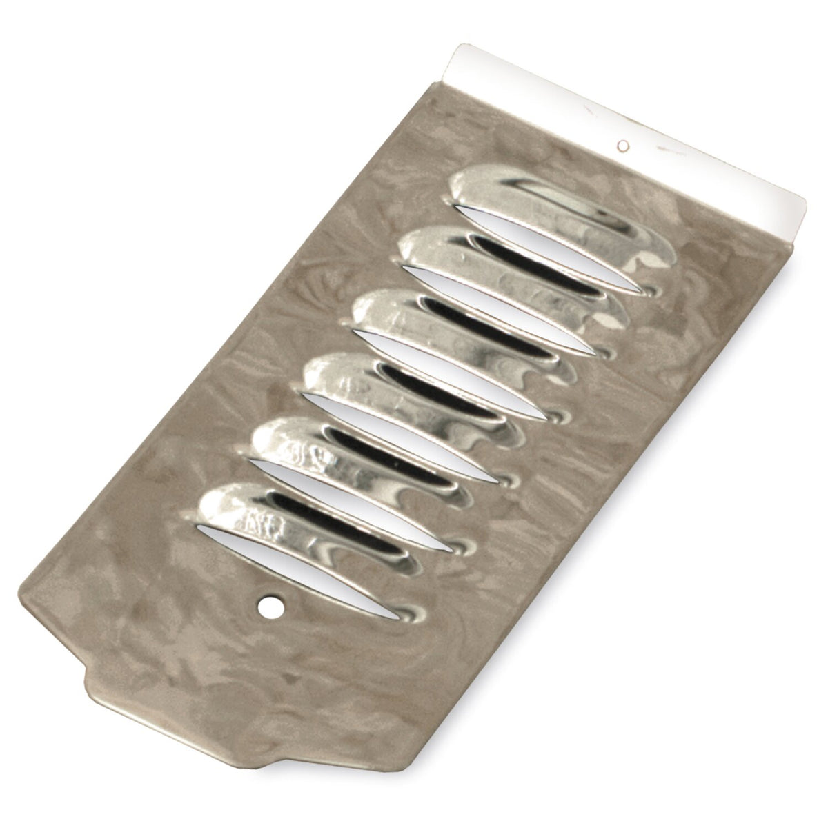 MCS Steel dash panel louvered - Chrome