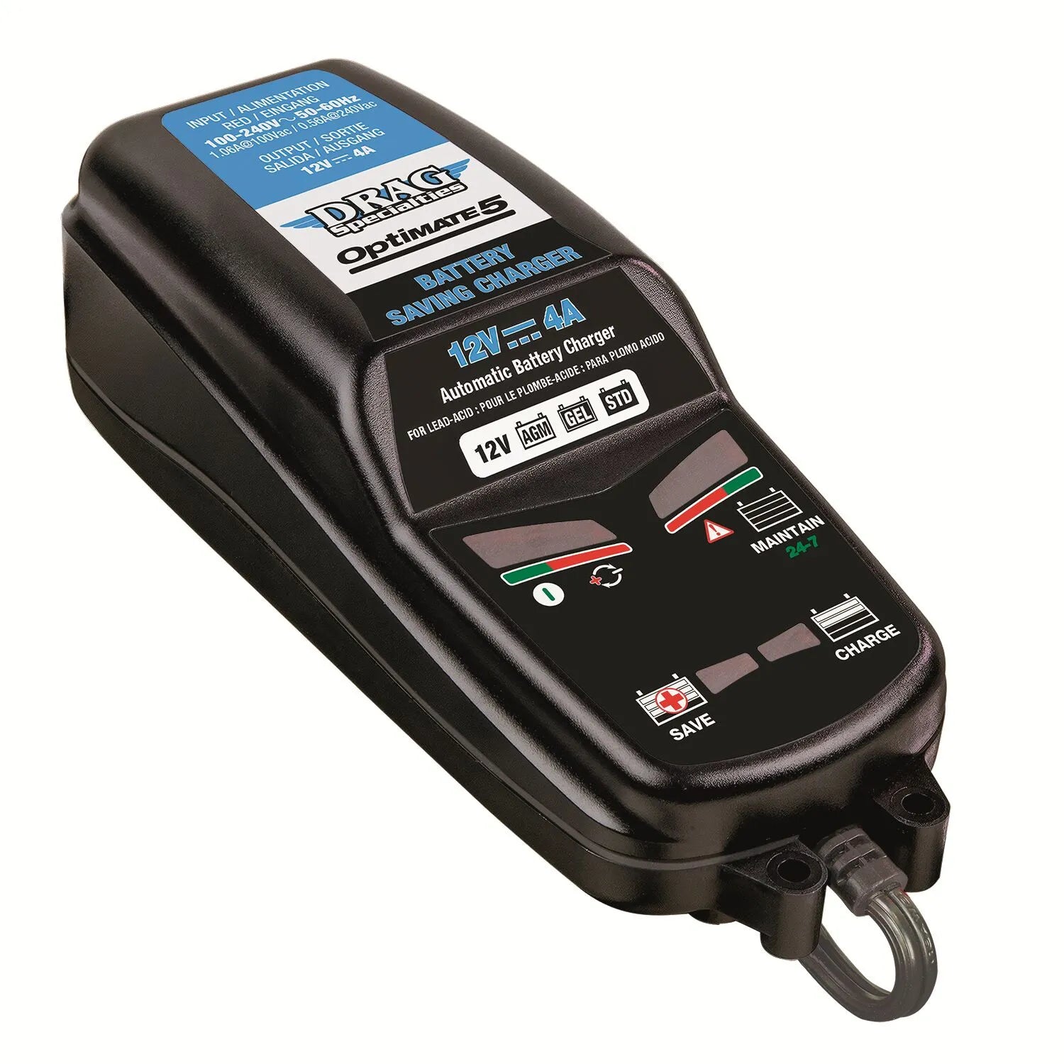 Drag Specialties Optimate 5: 12v 4a Battery Charger