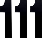 Factory Effex Standard Number Plate Graphic - Black 8"