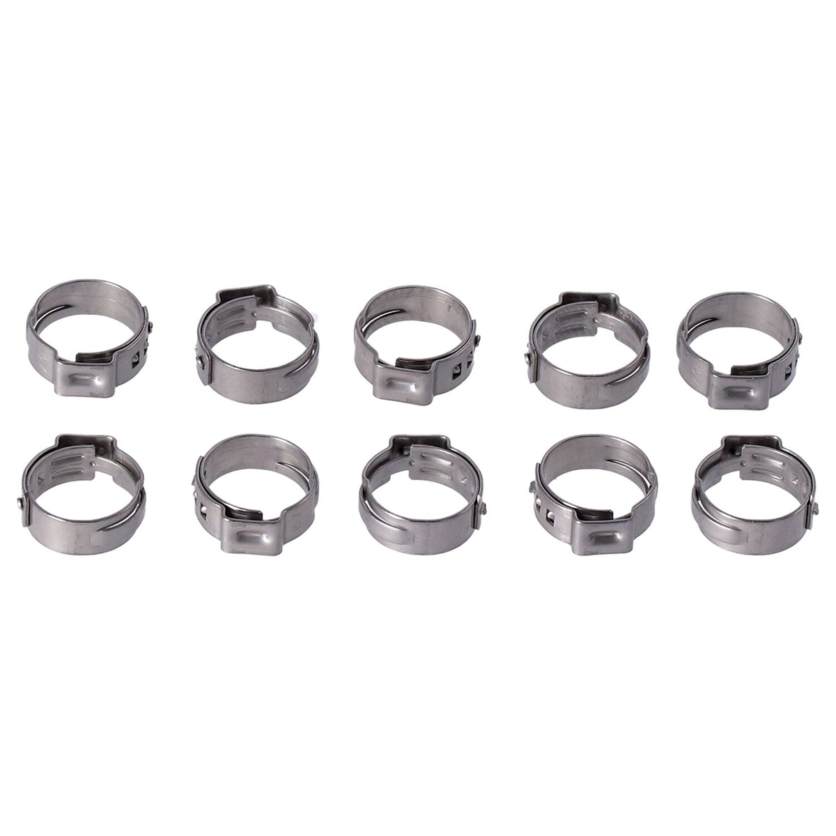 MCS Crimp hose clamp 5/8 (16.00mm) ID - Stainless