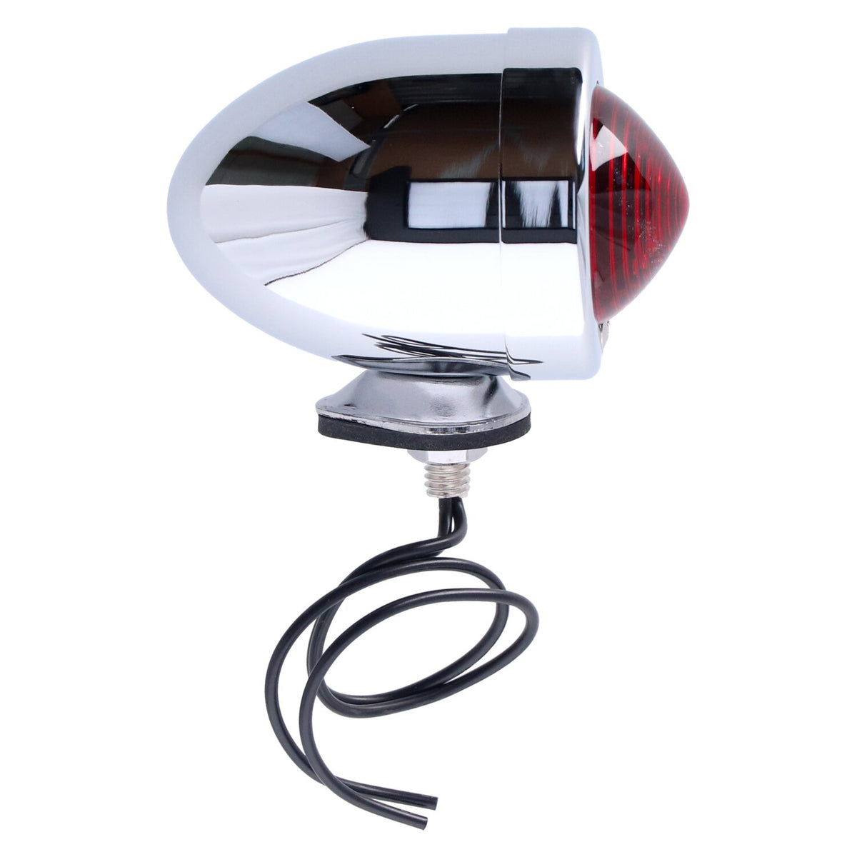 MCS Bullet marker light - Chrome - Red lens - DF - stud mount