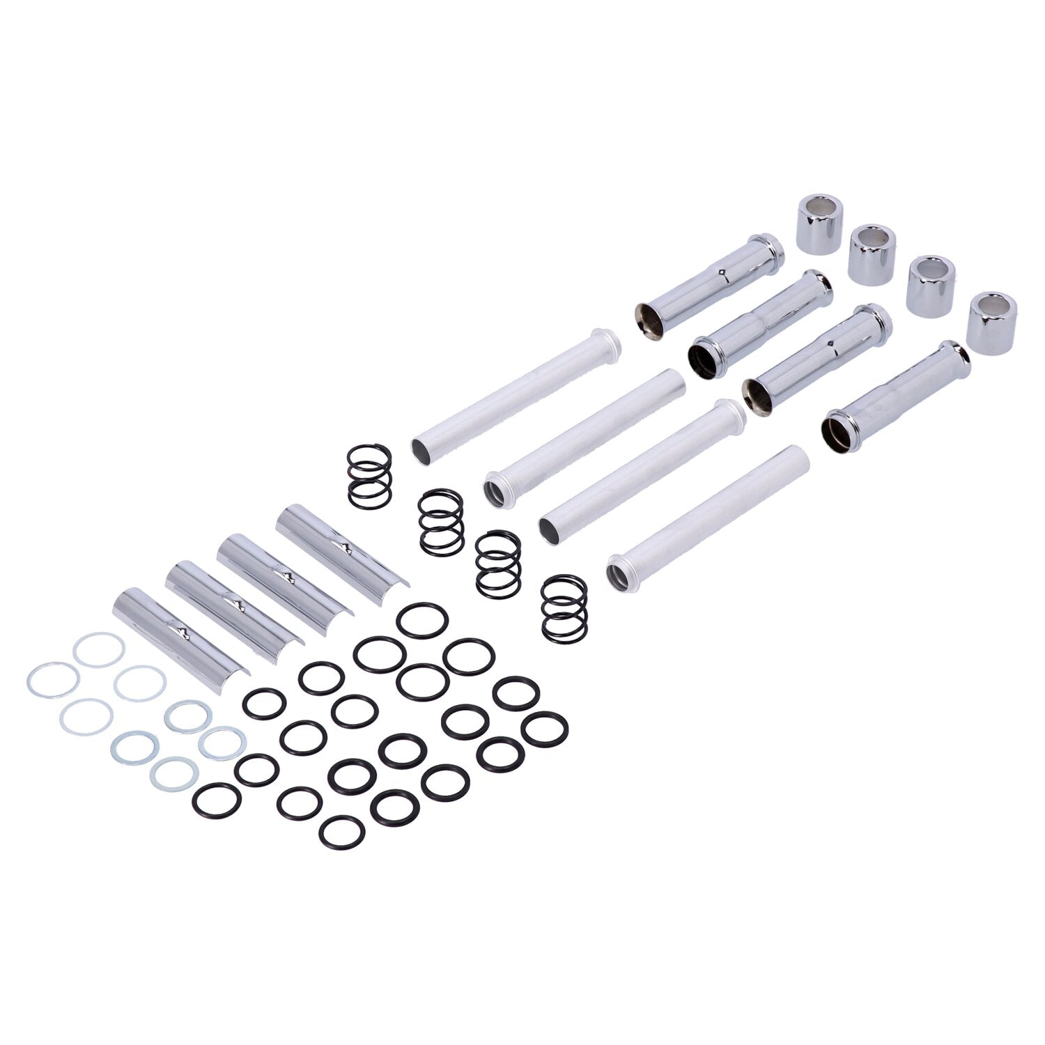 MCS Complete Evo B.T - pushrod cover kit - Chrome