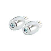 TRW Classic bar ends for 22mm aluminum handlebars - Chrome