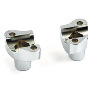MCS OEM type style risers non threaded - 1-3/4" rise - Chrome