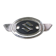 MCS Suzuki fuel tank emblem silver/black