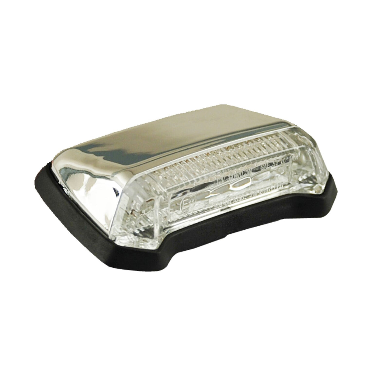 MCS Nitro mini fender LED taillight - Chrome - Clear lens