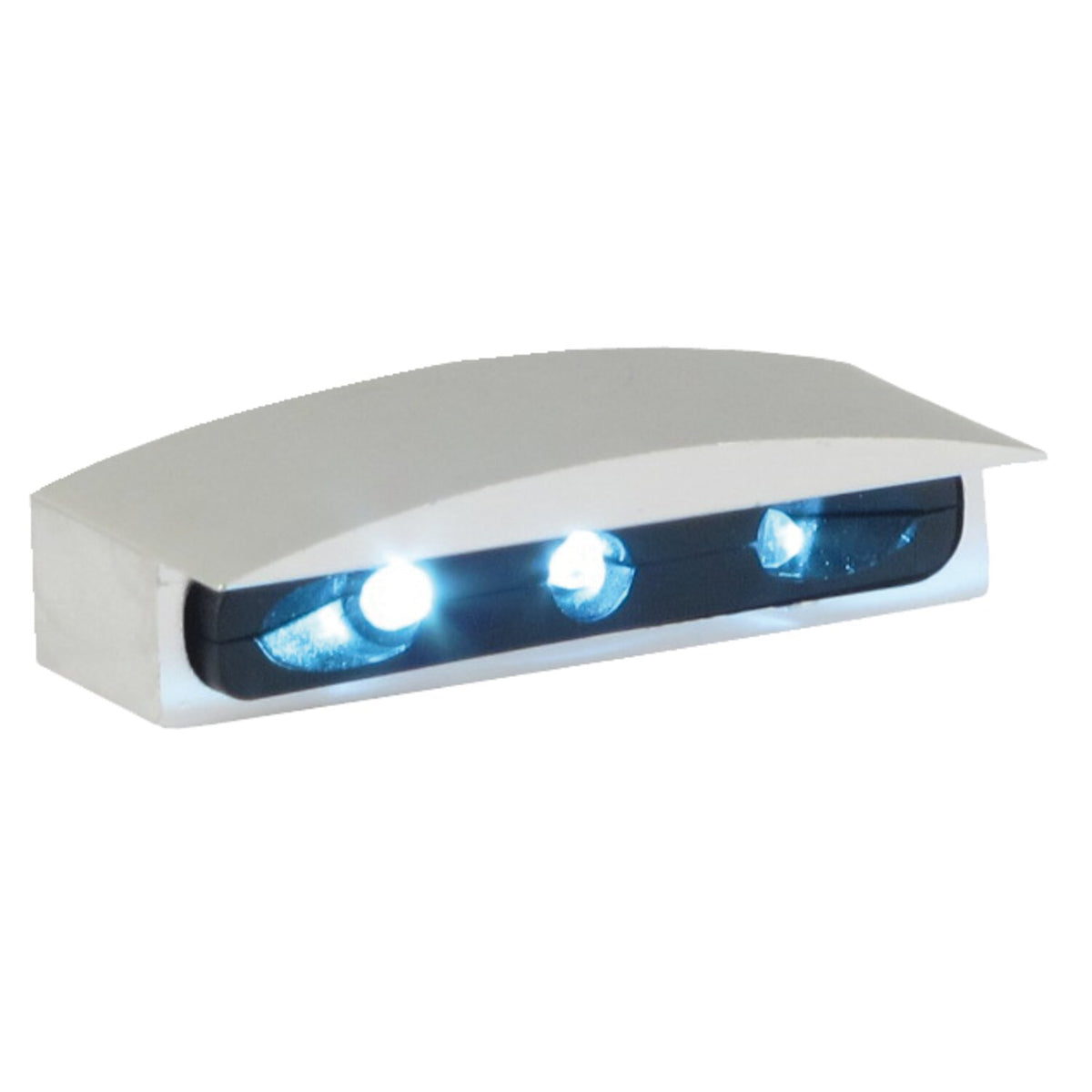 MCS Micro LED license plate light silver housing