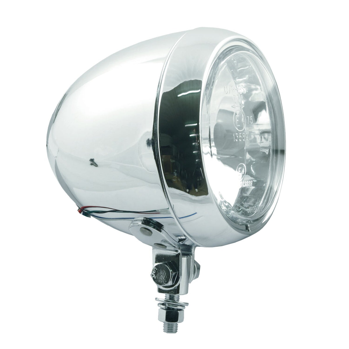 MCS Colorado 4-1/2" HS1 headlamp - bottom mount - Chrome